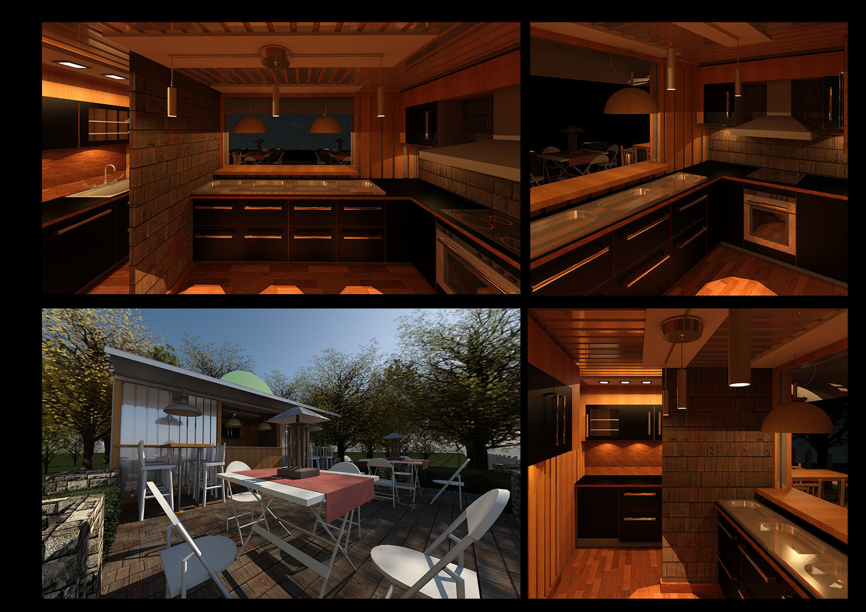 Revit Container designed Cafe 3D model_4