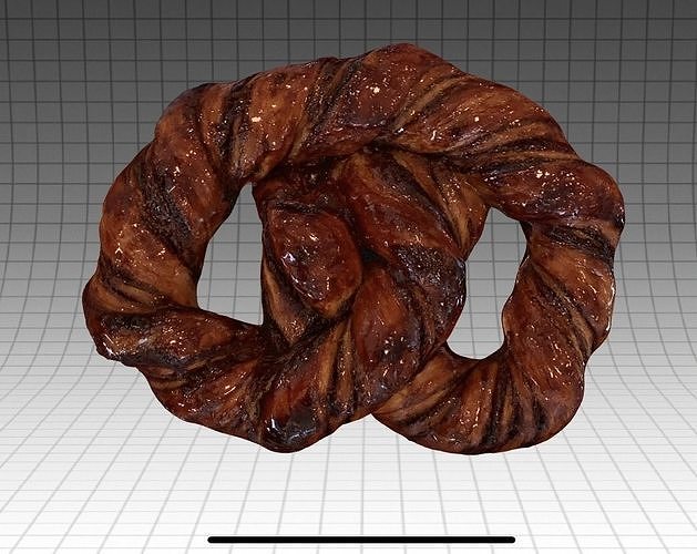 Chocolate Bagel 3D model