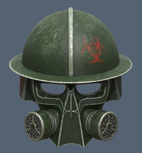 GAS MASK HELMET 3D print model