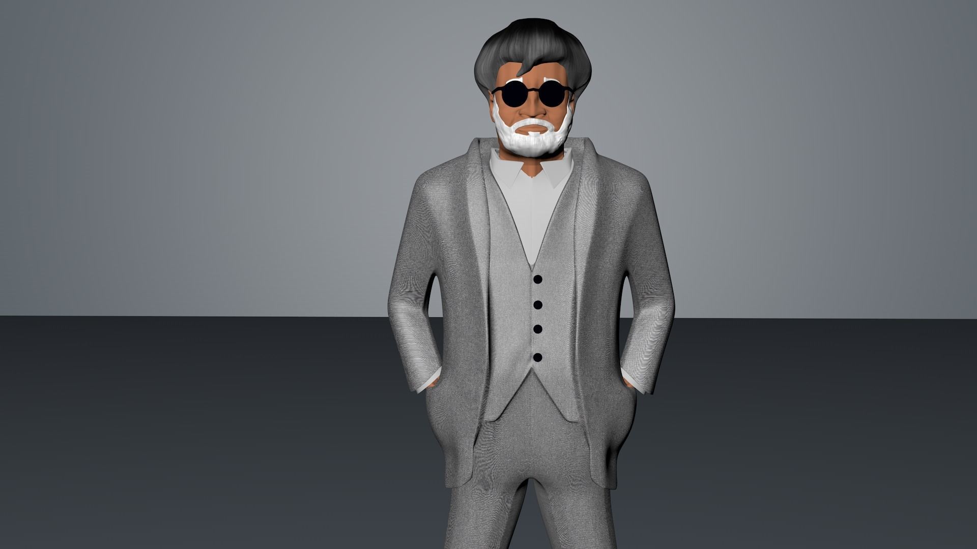 Superstar Rajinkanth Kabali 3D Model 3D model_1