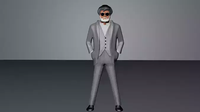 Superstar Rajinkanth Kabali 3D Model 3D model