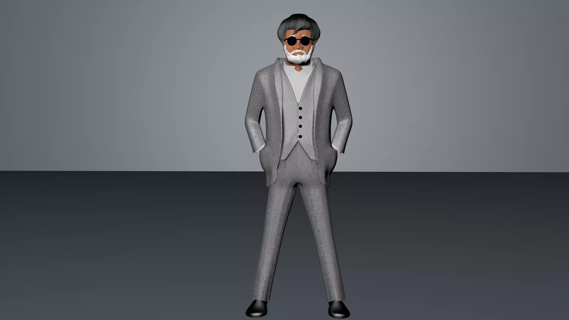 Superstar Rajinkanth Kabali 3D Model 3D model_0