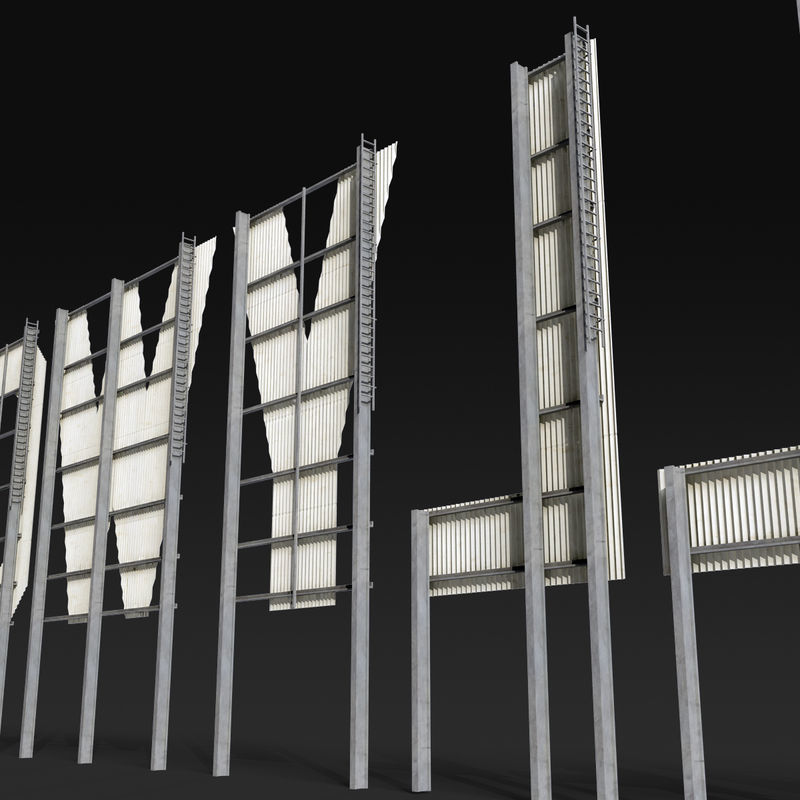 Hollywood sign 3D model_8