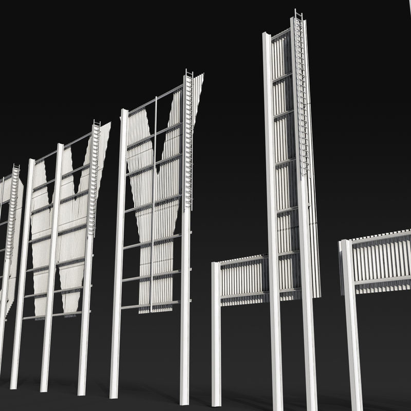 Hollywood sign 3D model_9