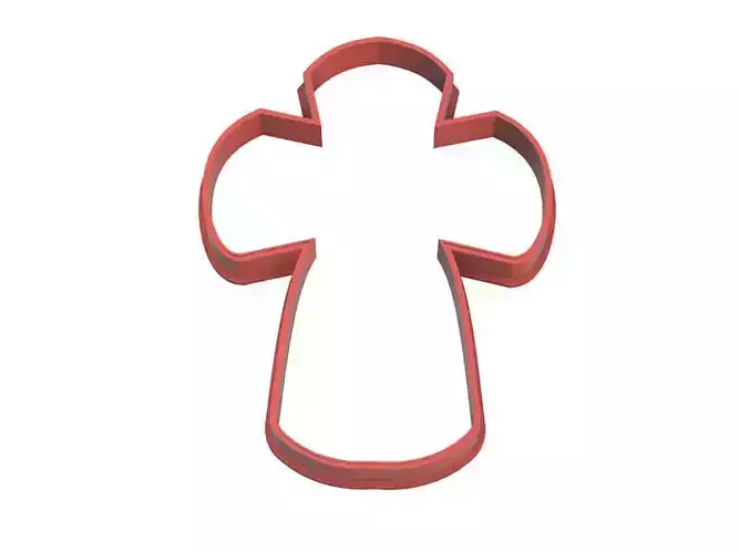 0009 The rounded cross cookie cutter Easter