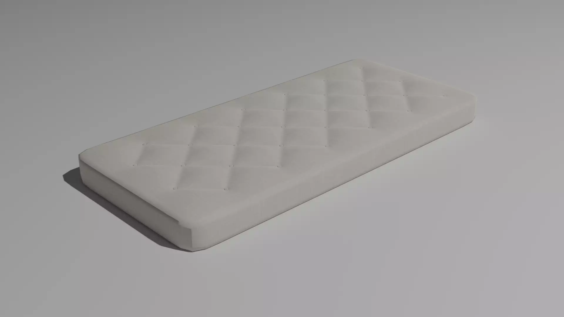 Mattress - Low-poly PBR cushion Low-poly 3D model_0