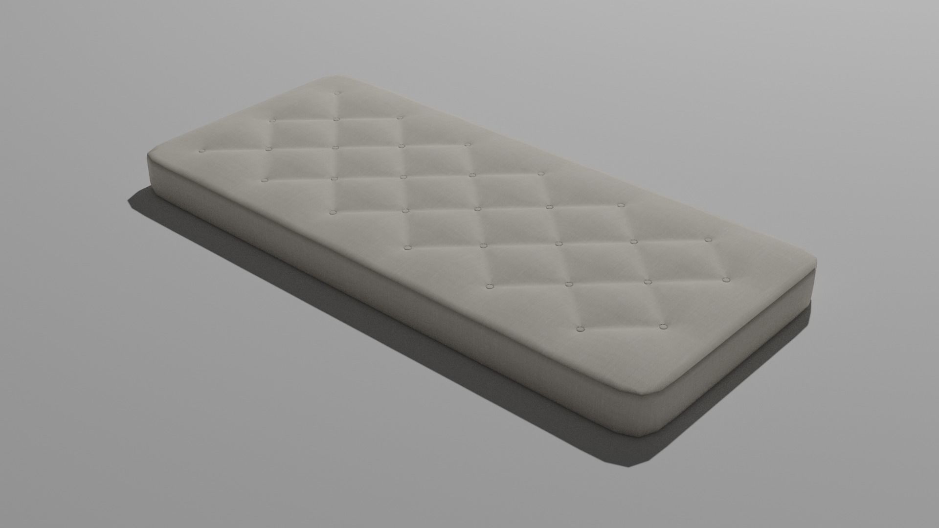 Mattress - Low-poly PBR cushion Low-poly 3D model_1