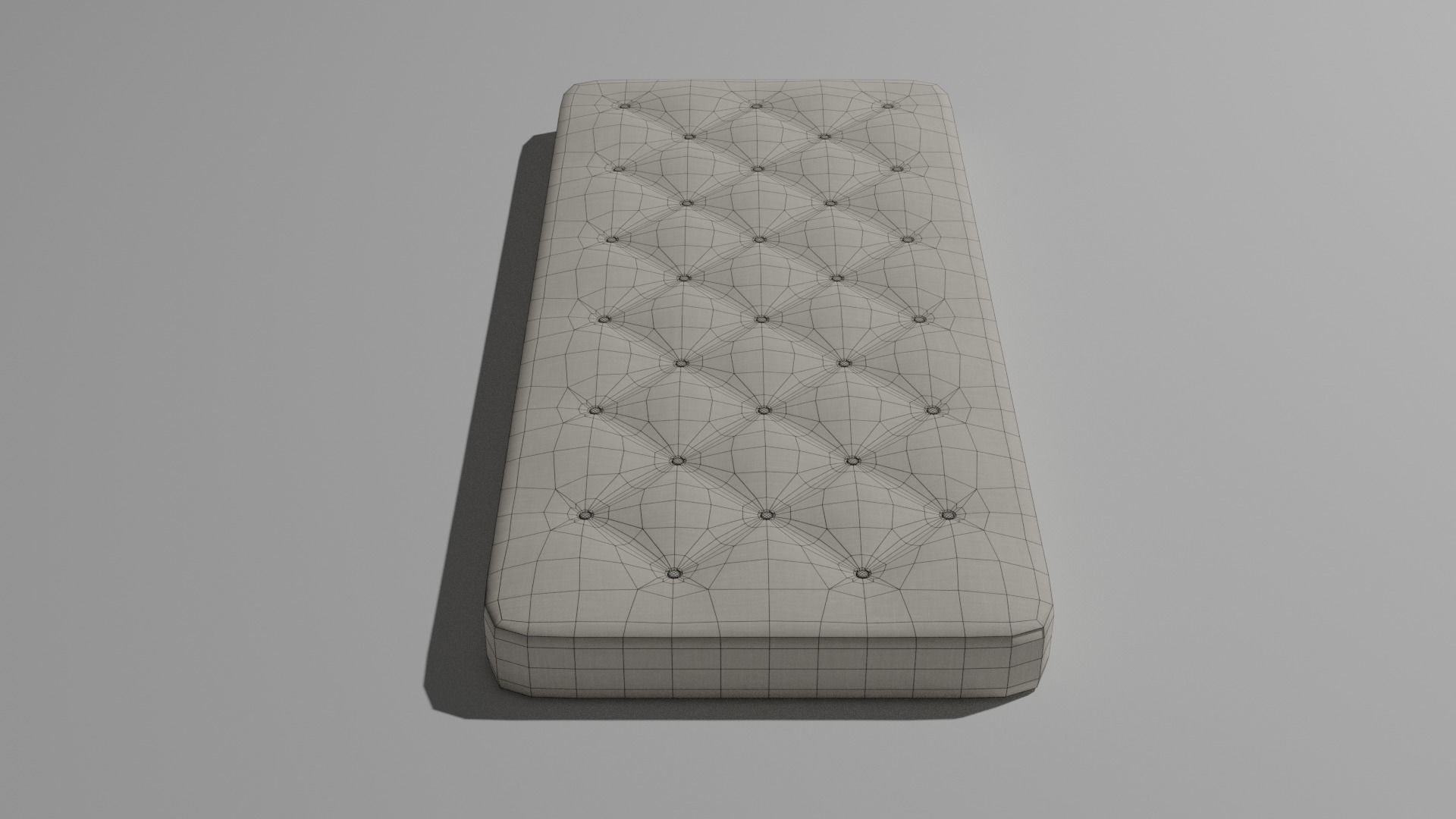 Mattress - Low-poly PBR cushion Low-poly 3D model_3