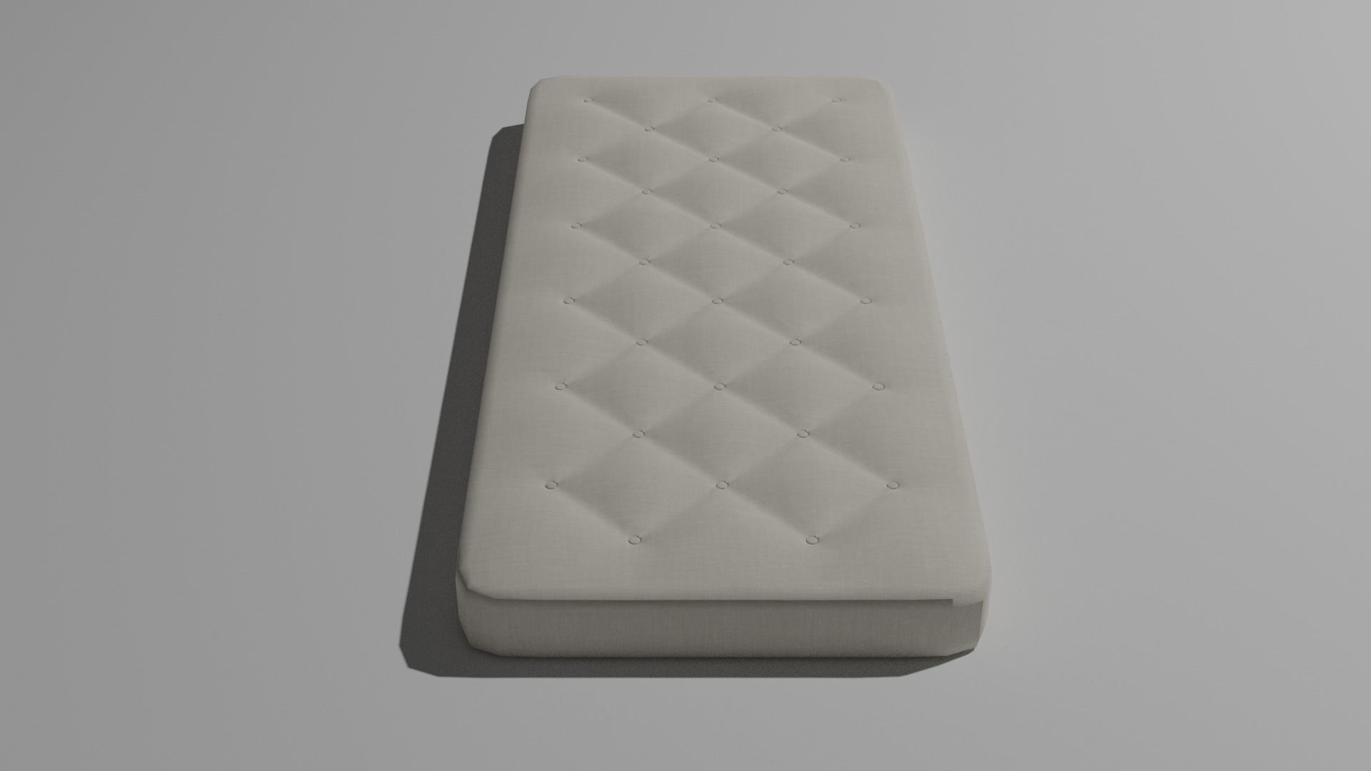 Mattress - Low-poly PBR cushion Low-poly 3D model_2