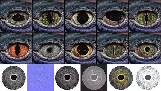 Creature Eye Textures - Vol 03