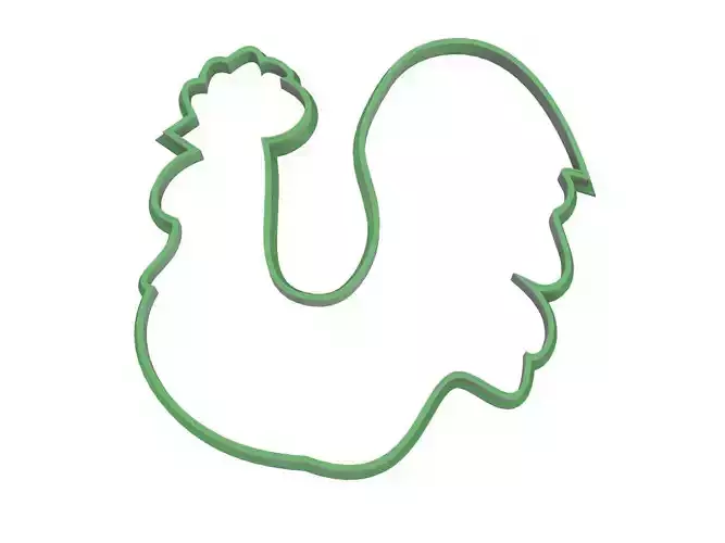 0007 Rooster cookie cutter Easter 