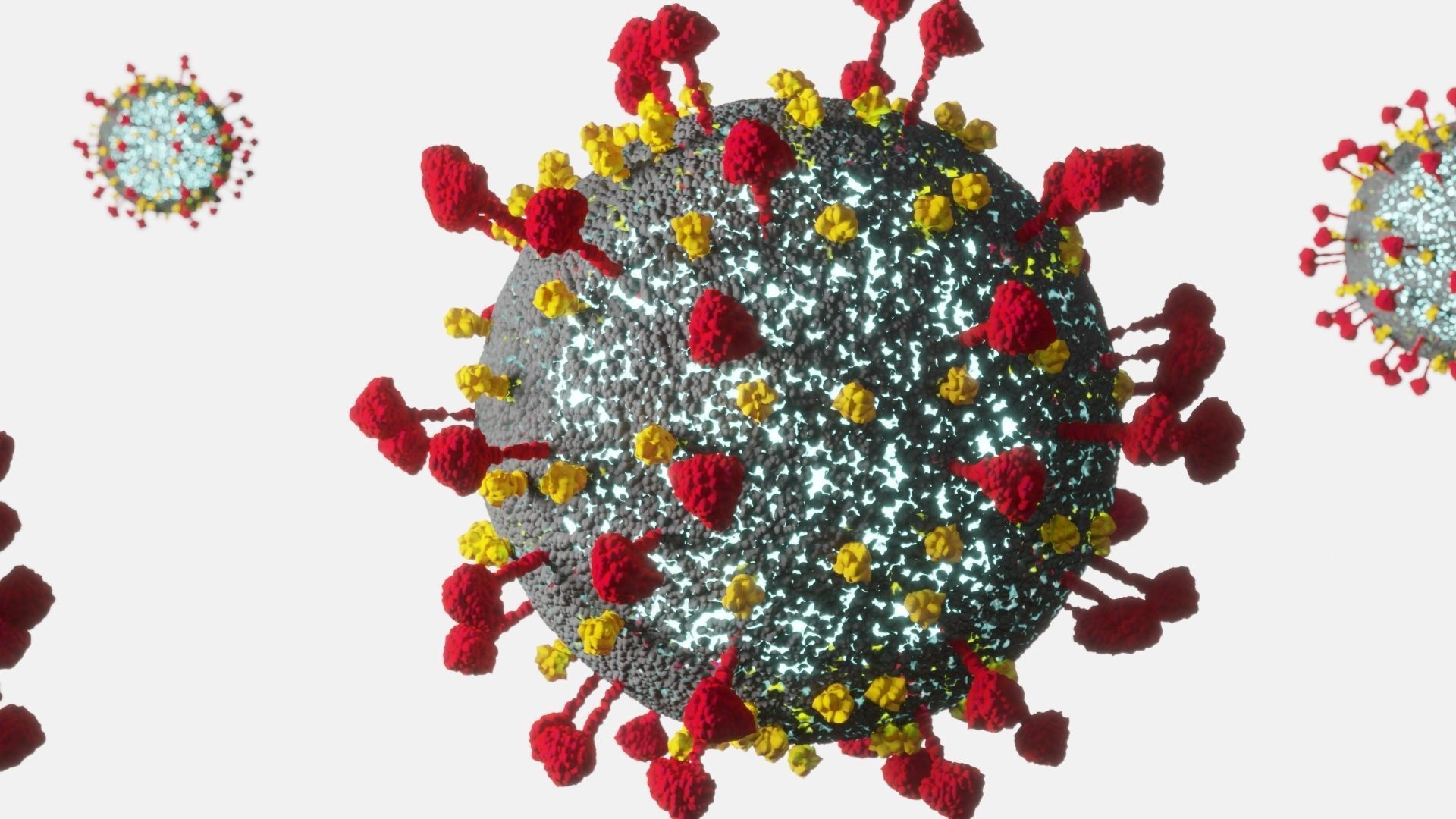 Virus Covid-19 Low-poly 3D model_1