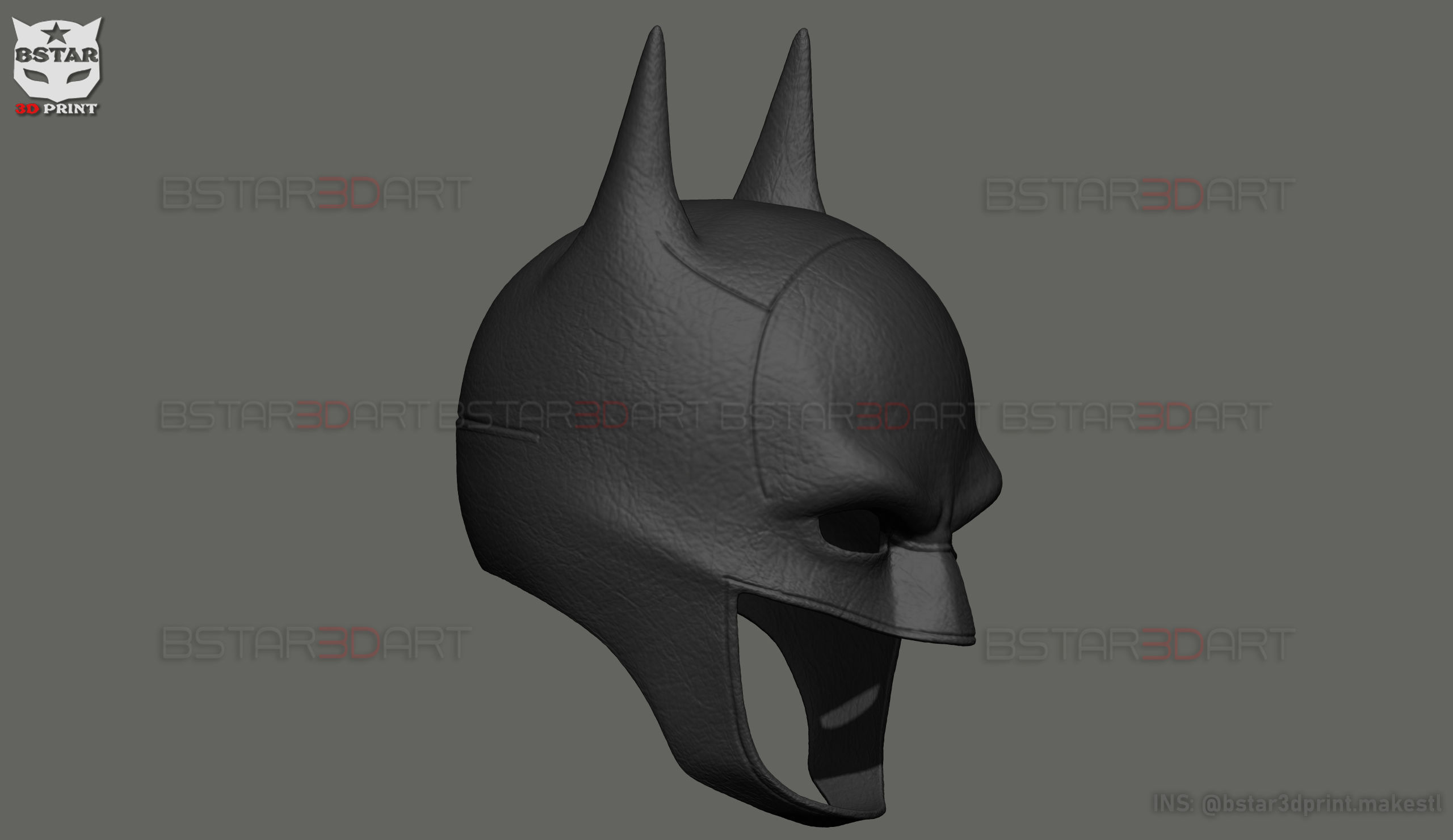 Batman Mask - Robert Pattinson - The Batman 2022 - DC comic 3D print model_19