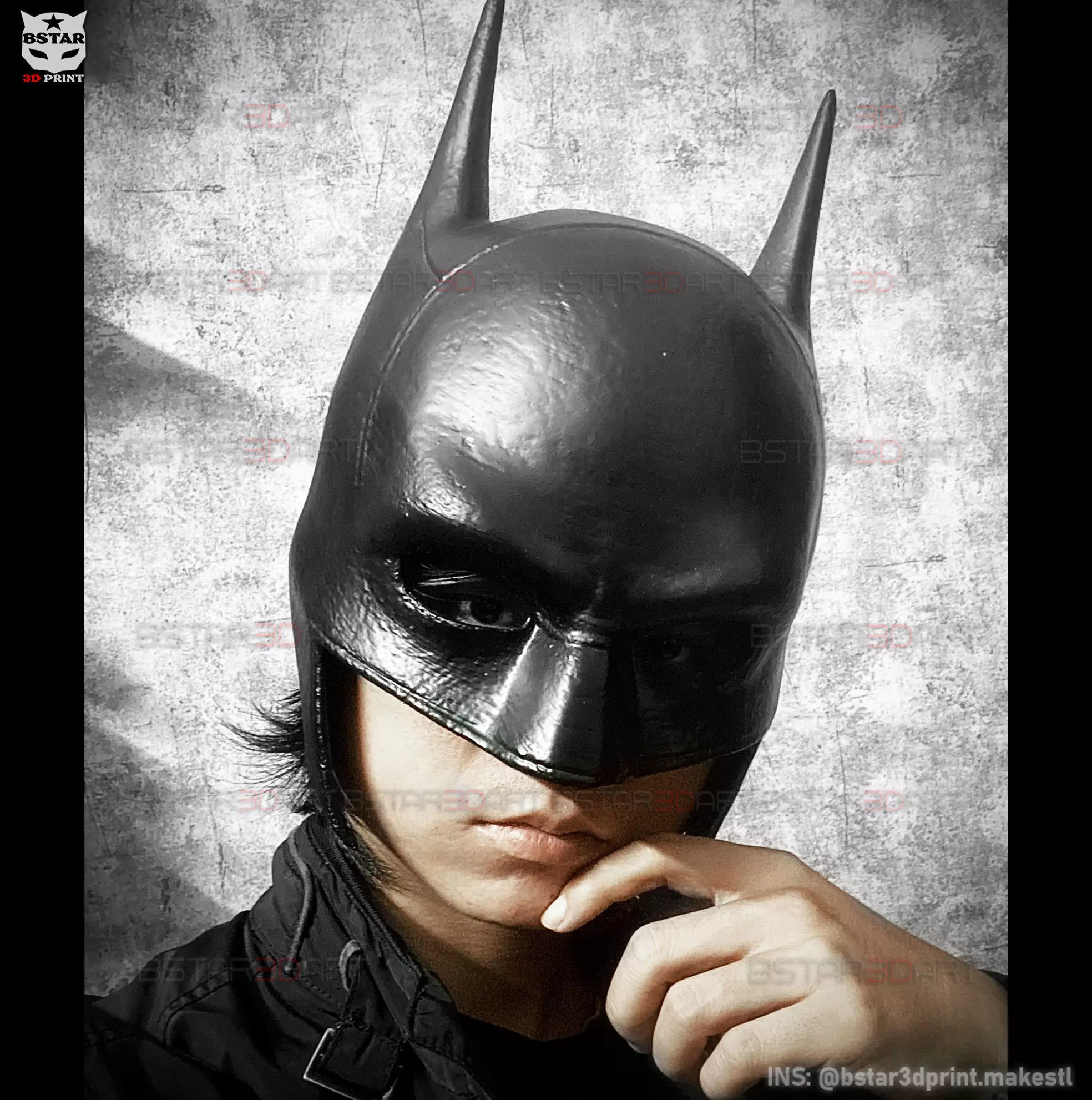 Batman Mask - Robert Pattinson - The Batman 2022 - DC comic 3D print model_0