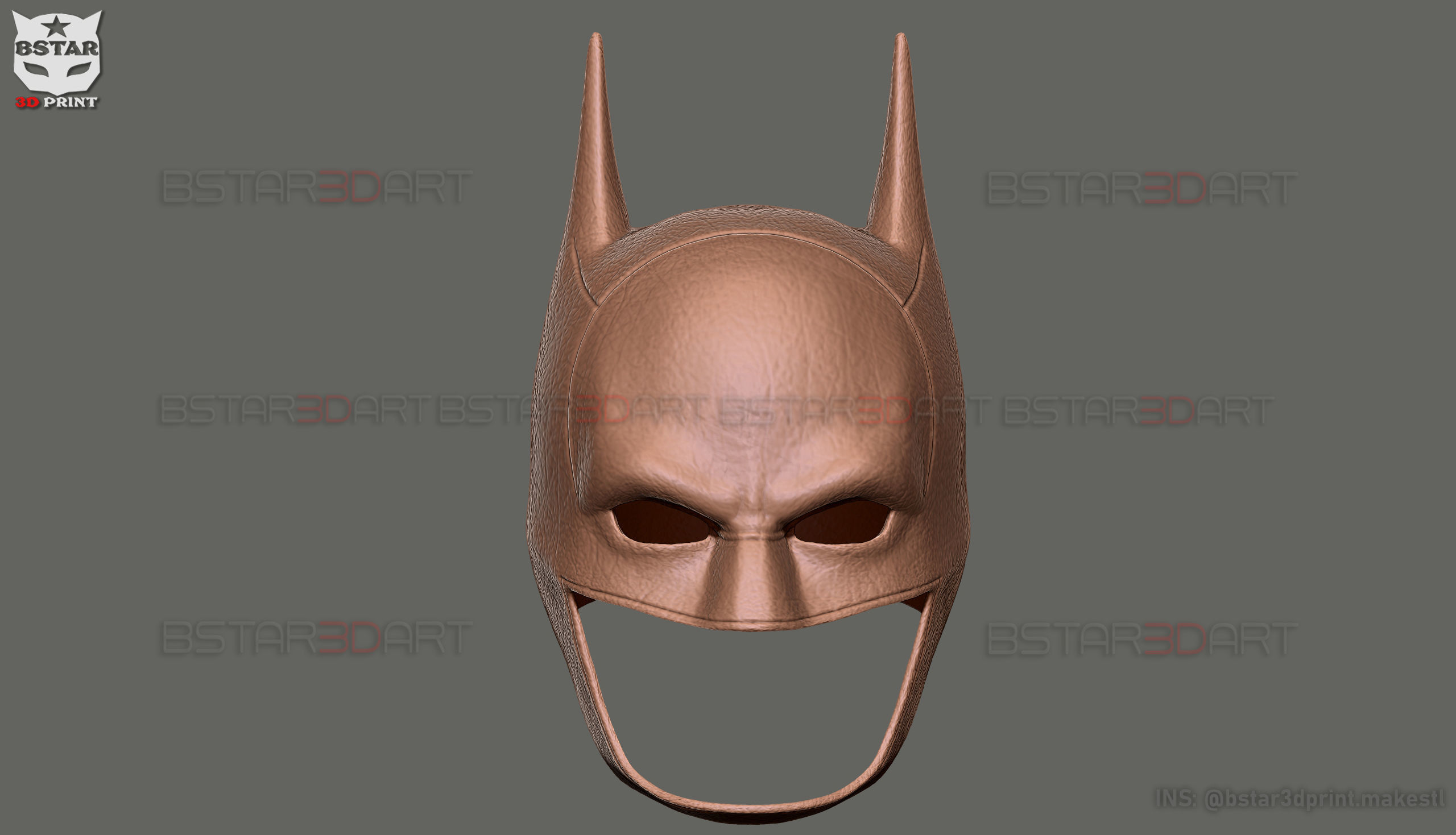 Batman Mask - Robert Pattinson - The Batman 2022 - DC comic 3D print model_20