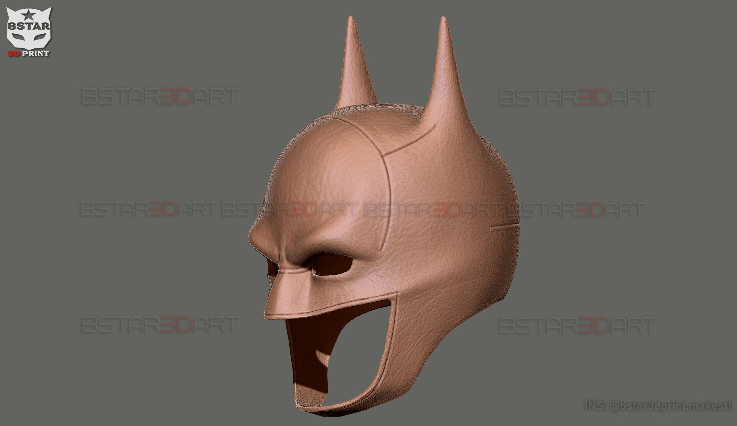 Batman Mask - Robert Pattinson - The Batman 2022 - DC comic 3D print model_21