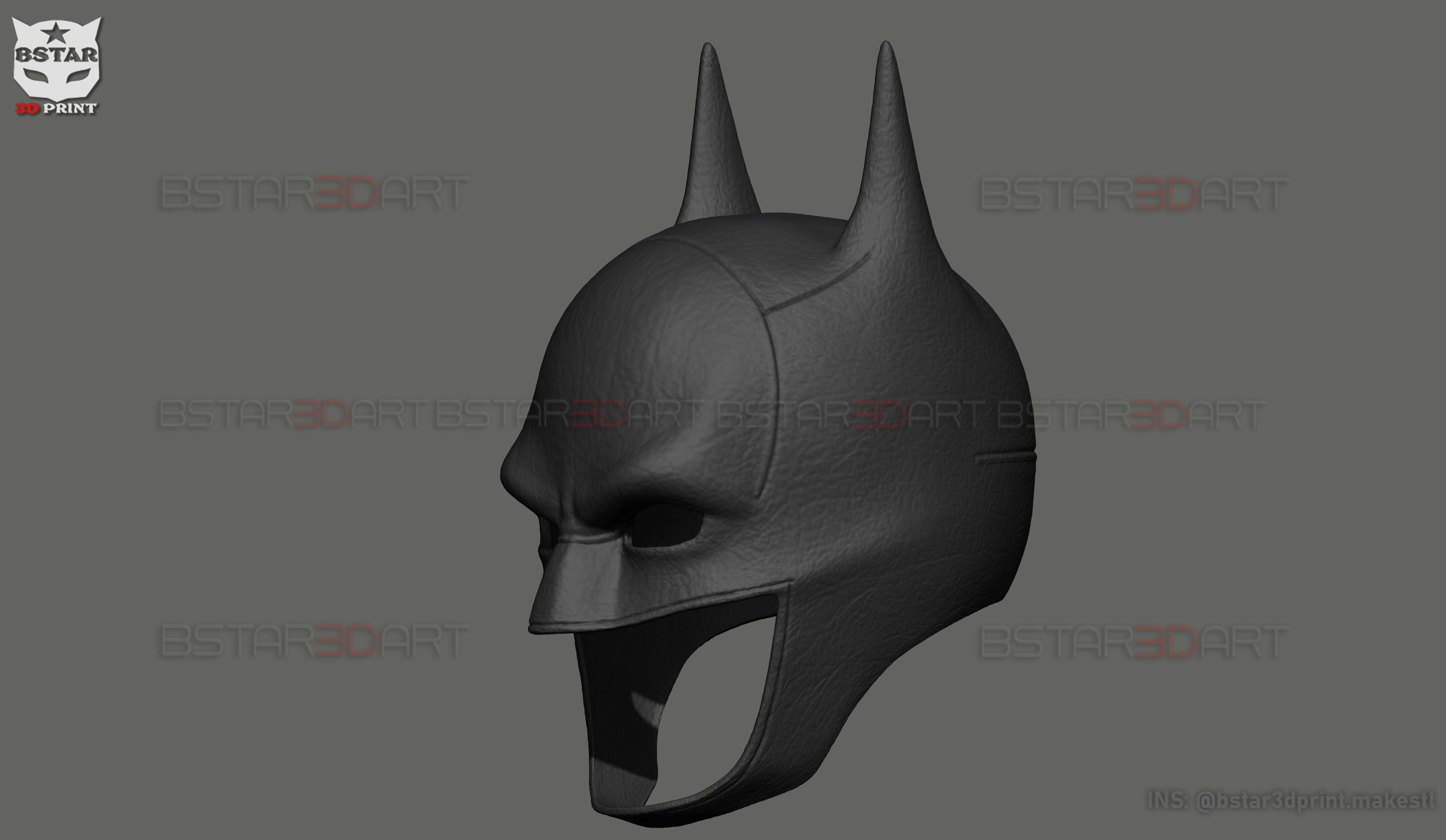 Batman Mask - Robert Pattinson - The Batman 2022 - DC comic 3D print model_14