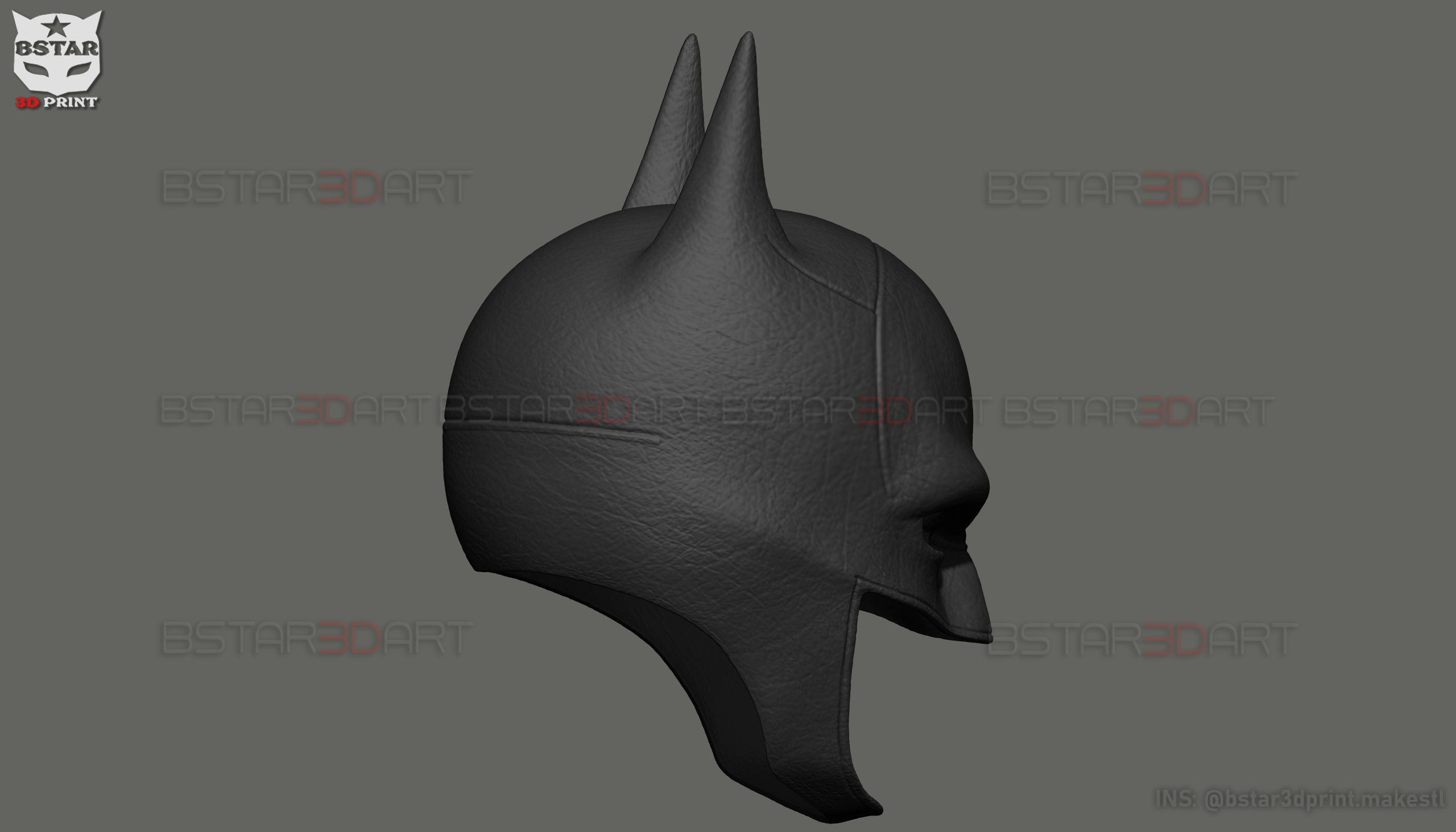 Batman Mask - Robert Pattinson - The Batman 2022 - DC comic 3D print model_18