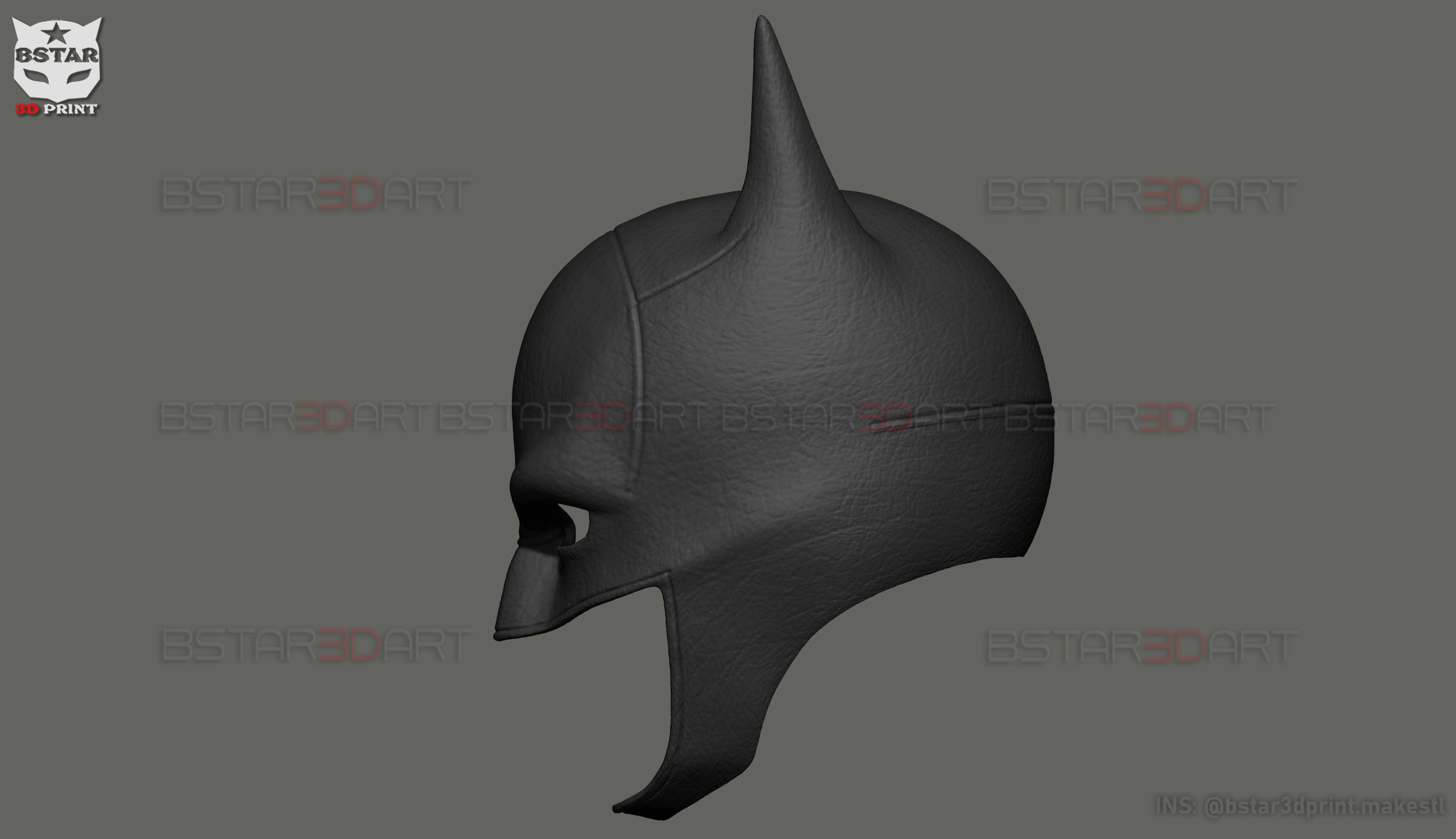 Batman Mask - Robert Pattinson - The Batman 2022 - DC comic 3D print model_15