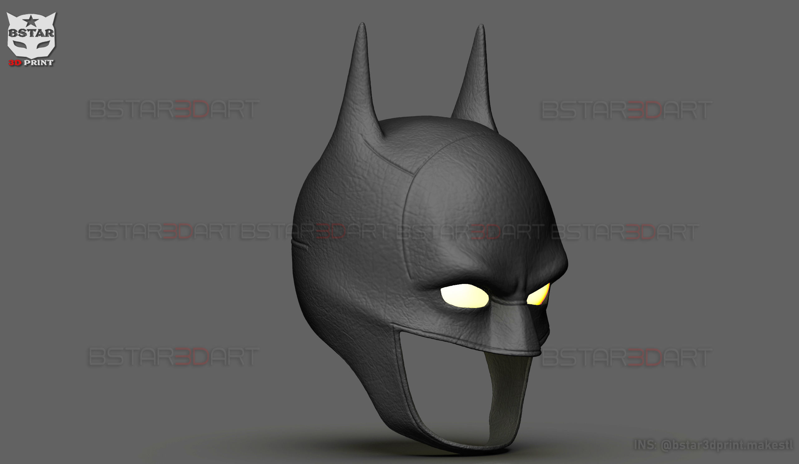 Batman Mask - Robert Pattinson - The Batman 2022 - DC comic 3D print model_10