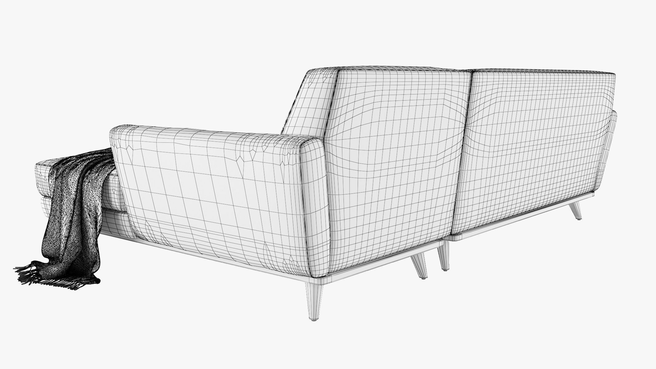 Joybird Hughes Sofa Collection 3D model_44