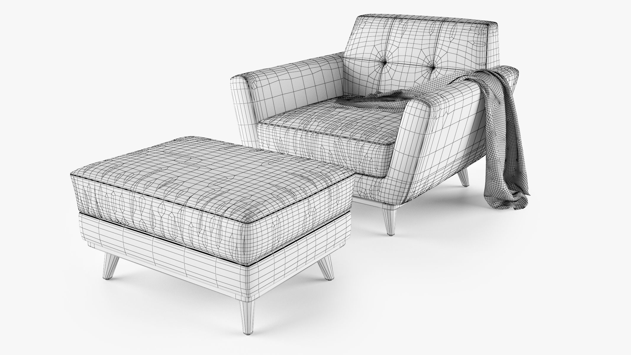 Joybird Hughes Sofa Collection 3D model_29