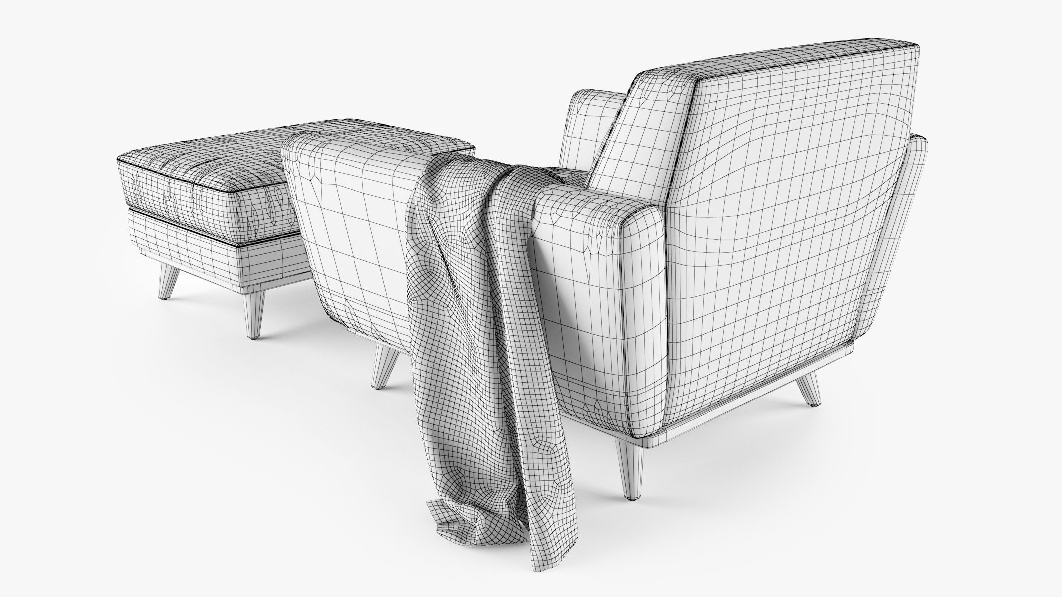 Joybird Hughes Sofa Collection 3D model_30
