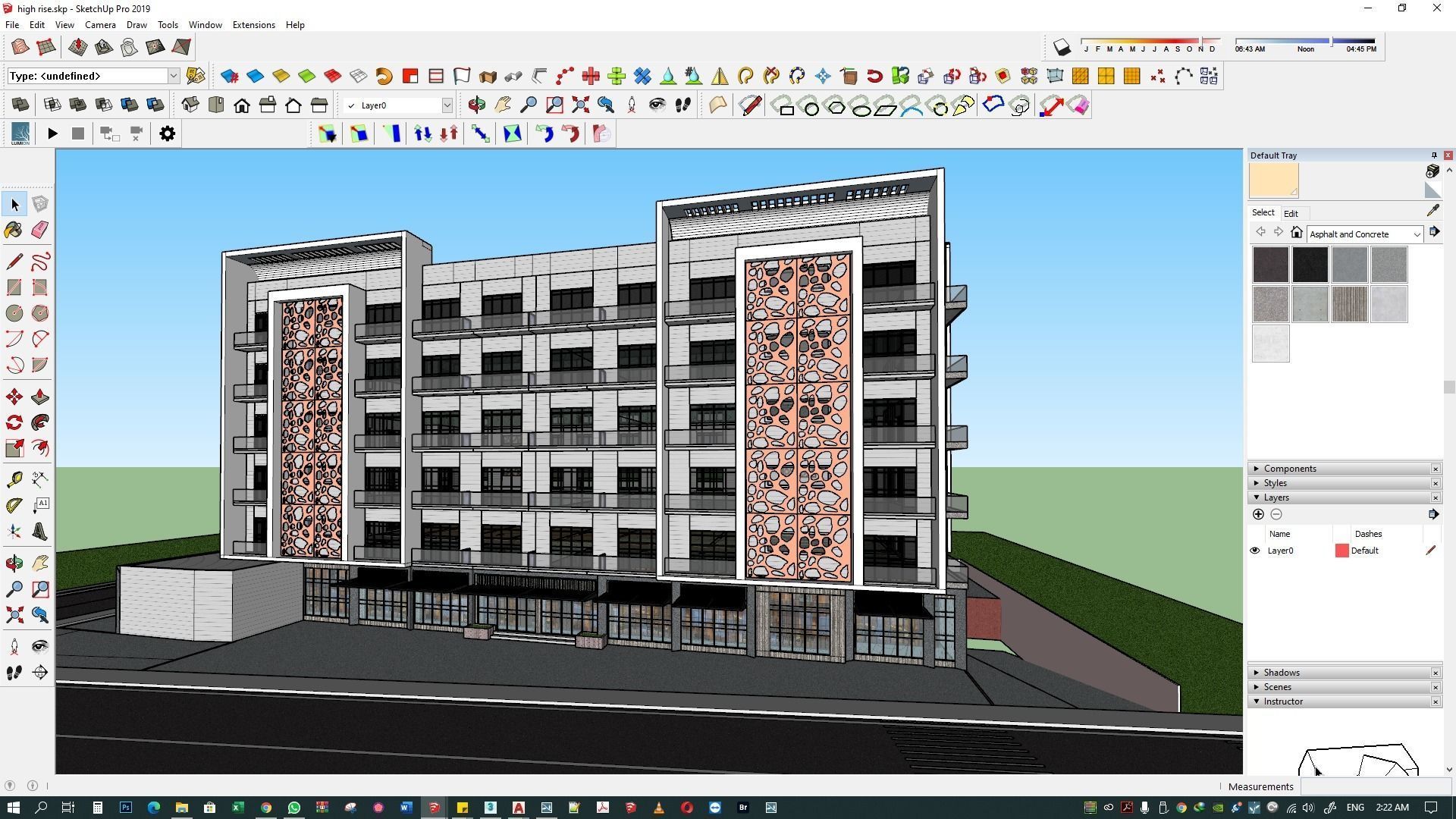 Apartment building 3d model 3D model_7