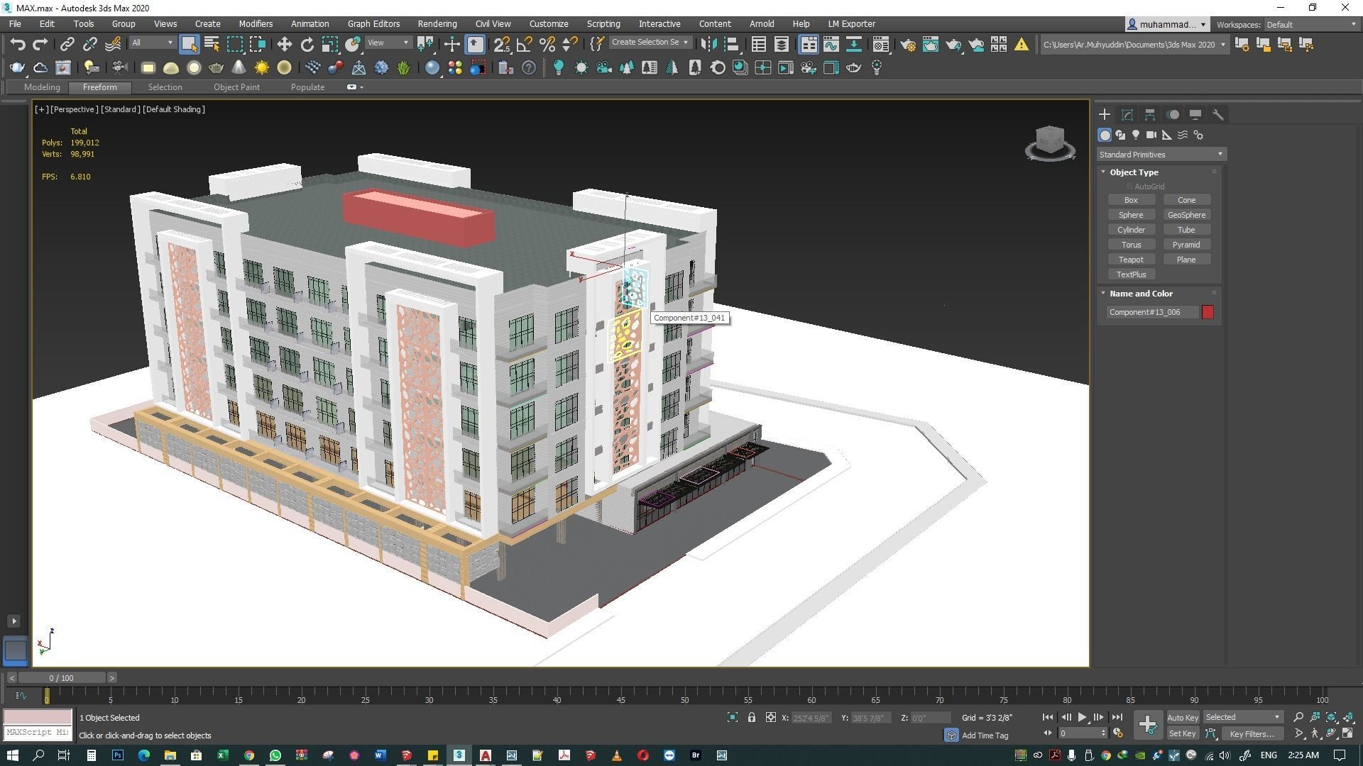 Apartment building 3d model 3D model_48