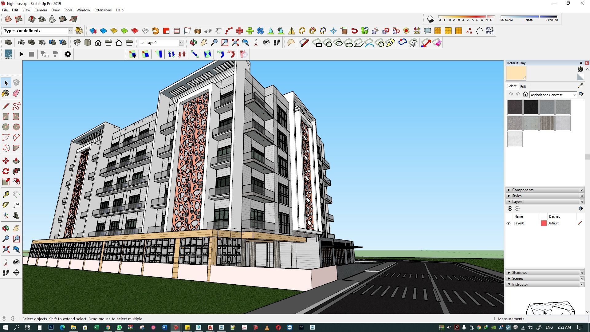 Apartment building 3d model 3D model_12
