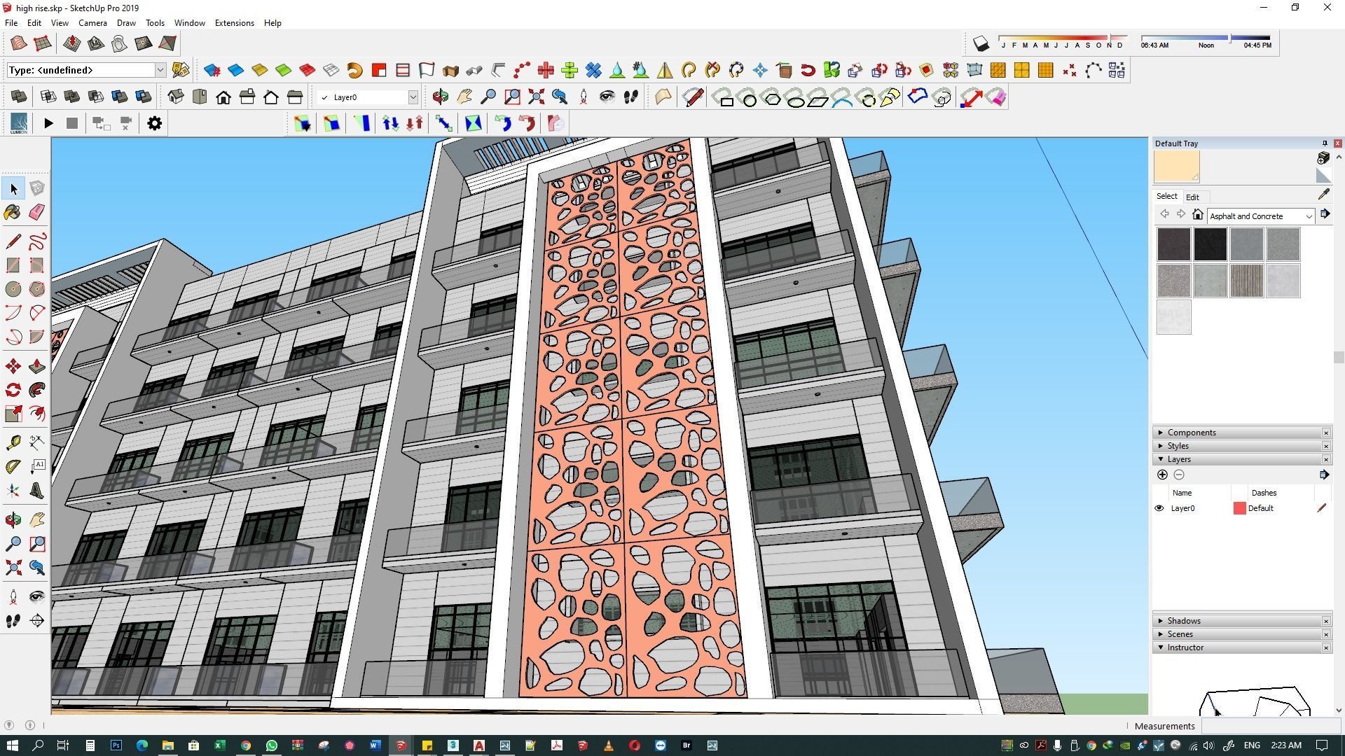 Apartment building 3d model 3D model_27