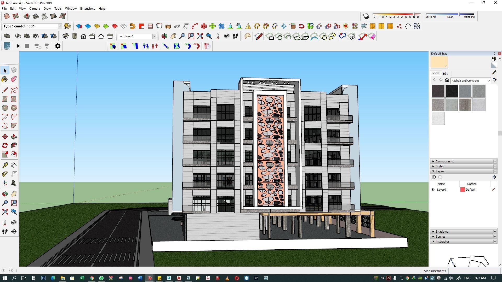 Apartment building 3d model 3D model_16