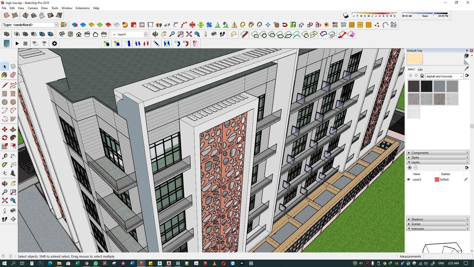 Apartment building 3d model 3D model_24