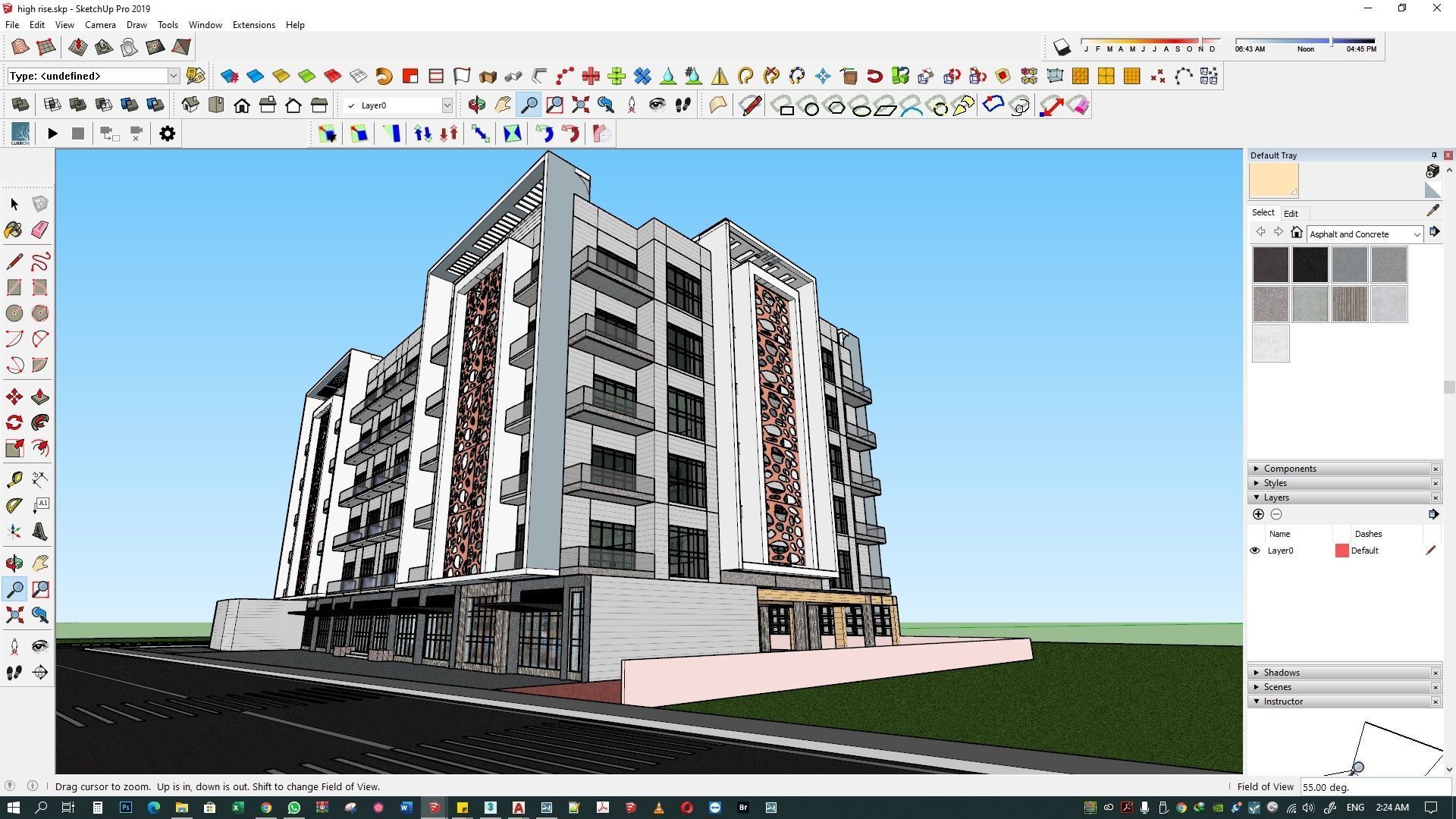 Apartment building 3d model 3D model_39