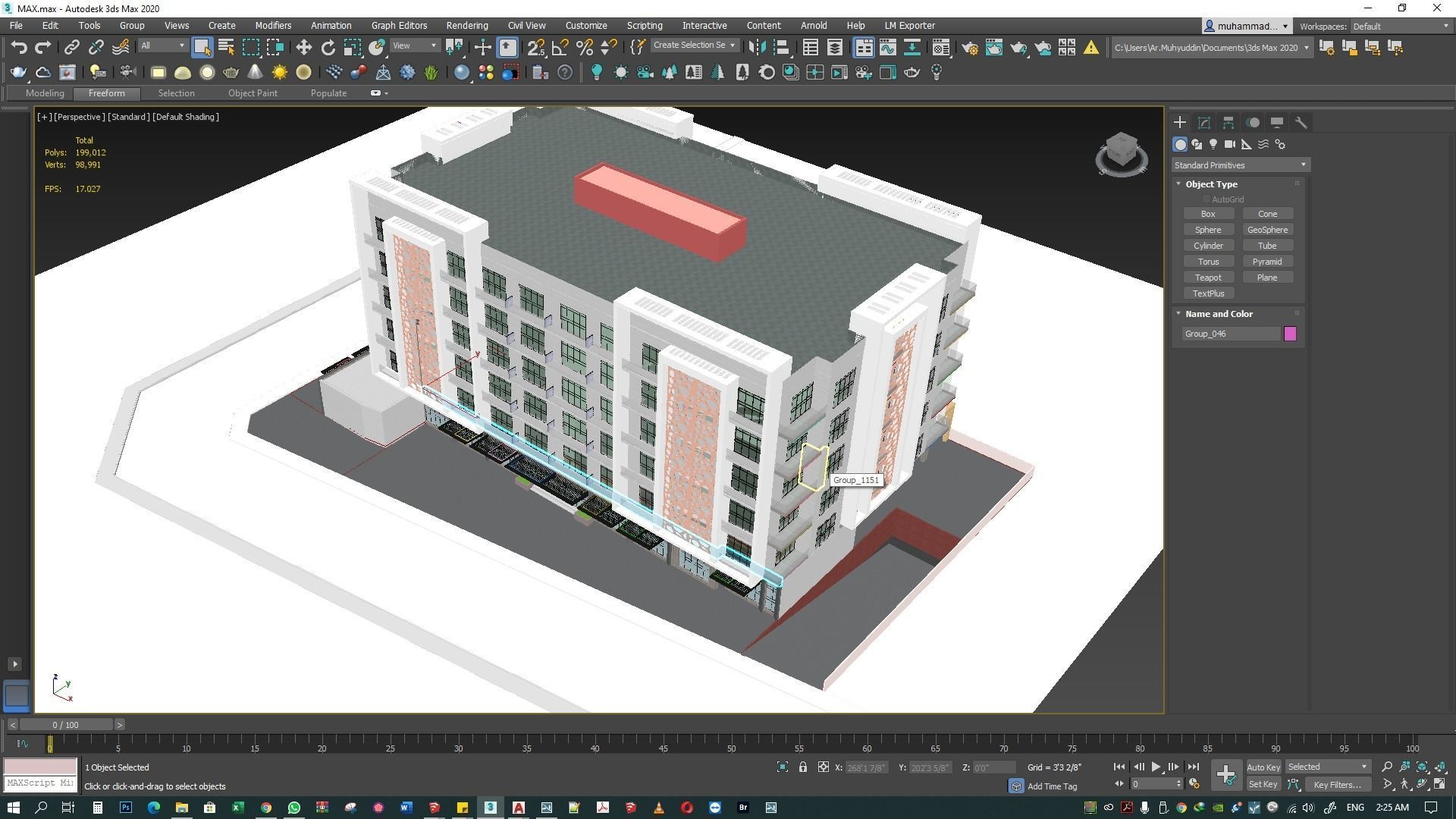 Apartment building 3d model 3D model_46
