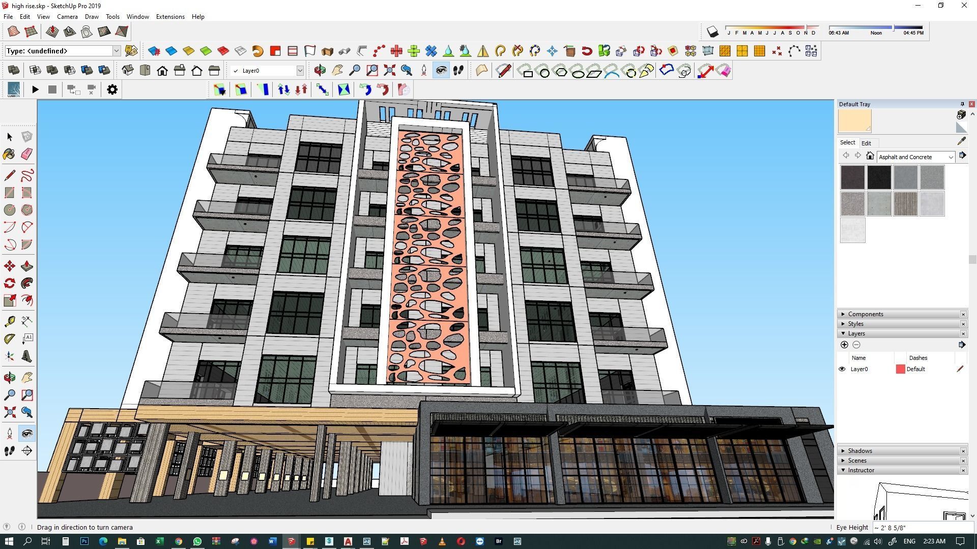 Apartment building 3d model 3D model_29