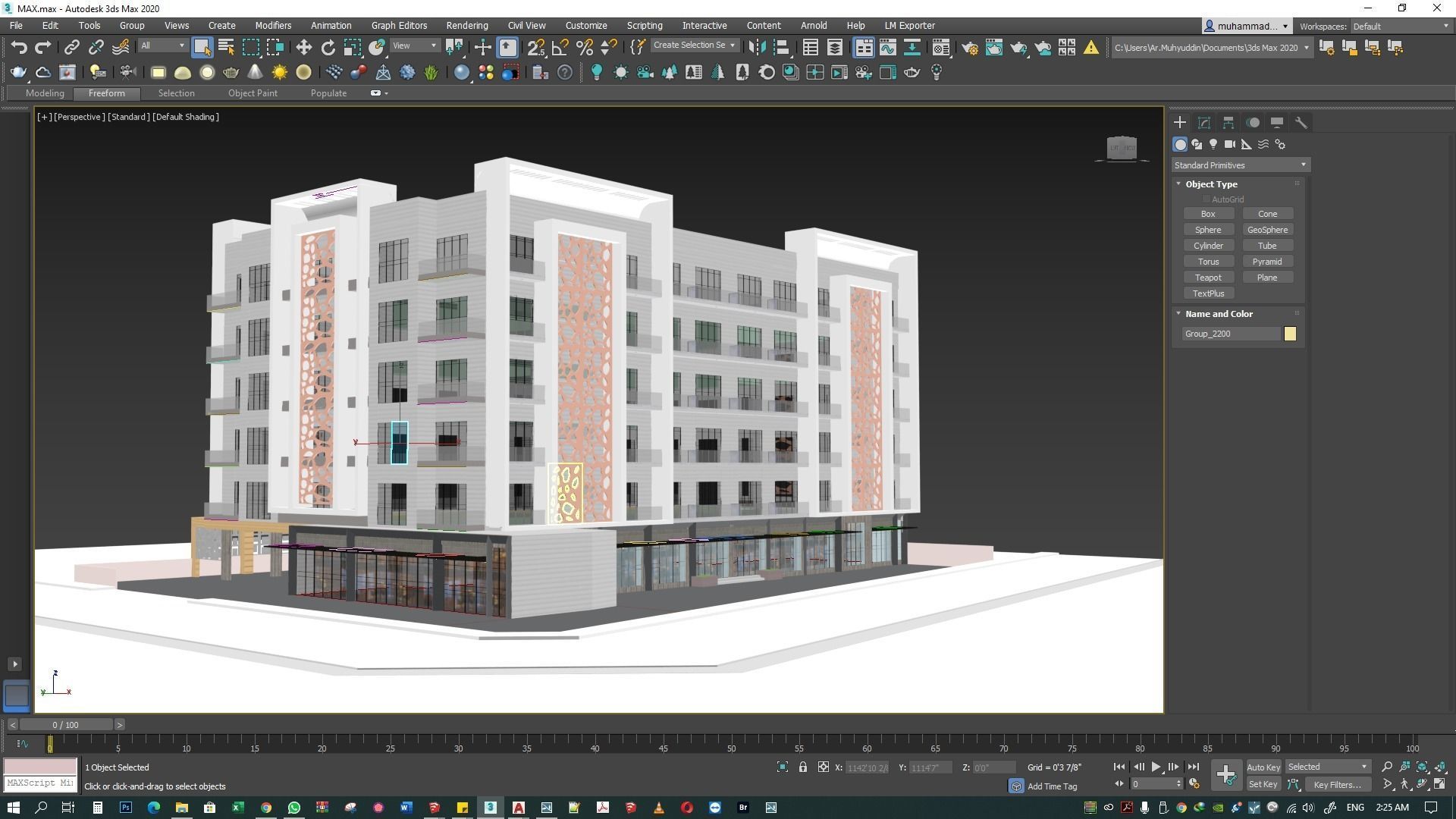 Apartment building 3d model 3D model_42