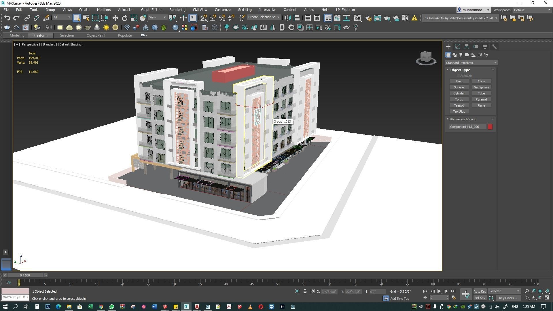 Apartment building 3d model 3D model_47