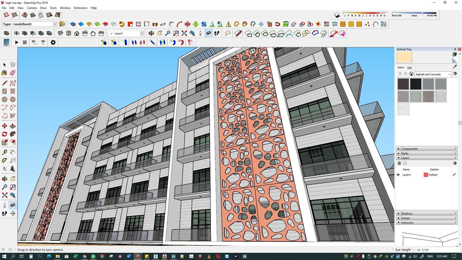 Apartment building 3d model 3D model_28