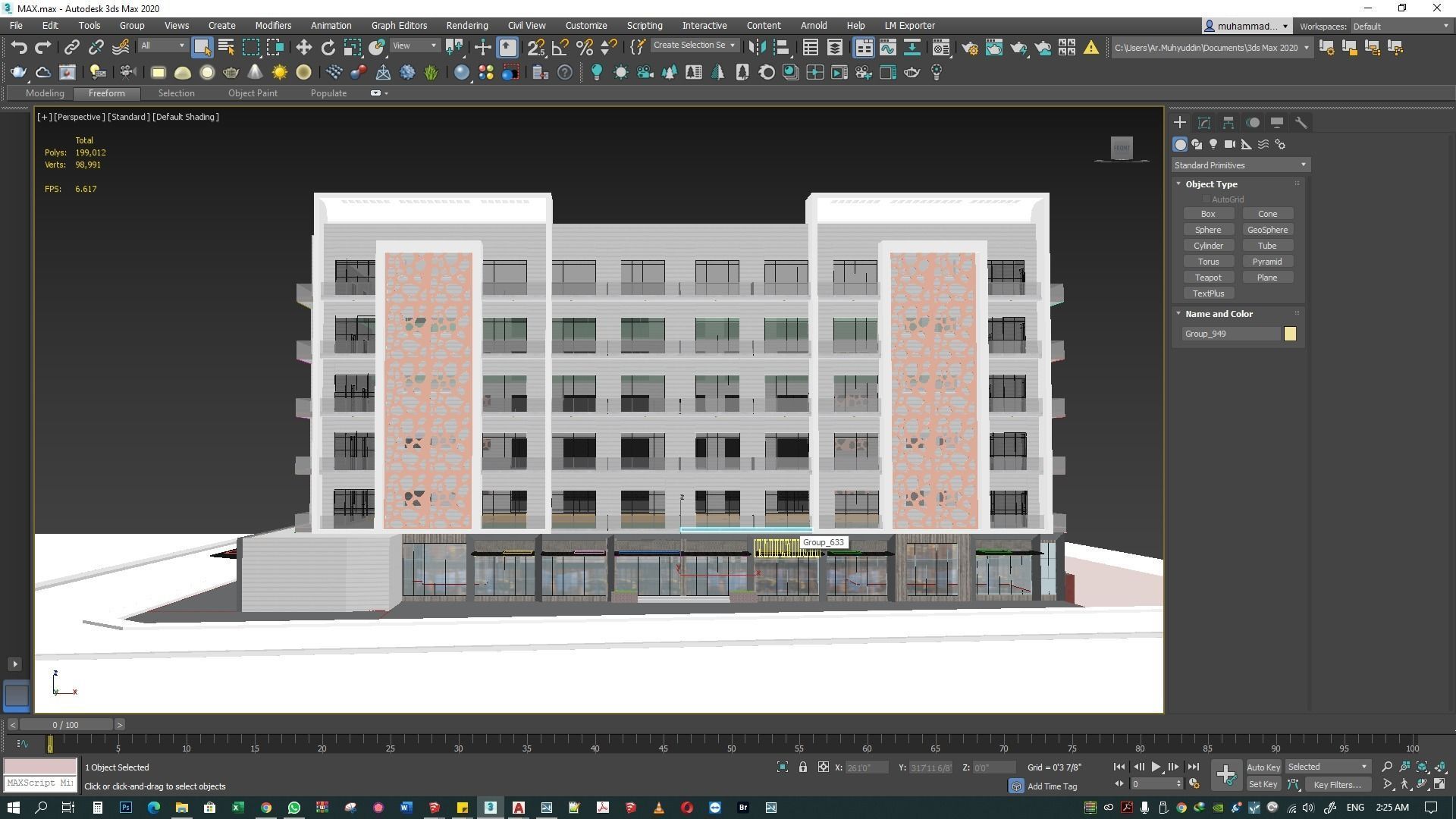 Apartment building 3d model 3D model_44