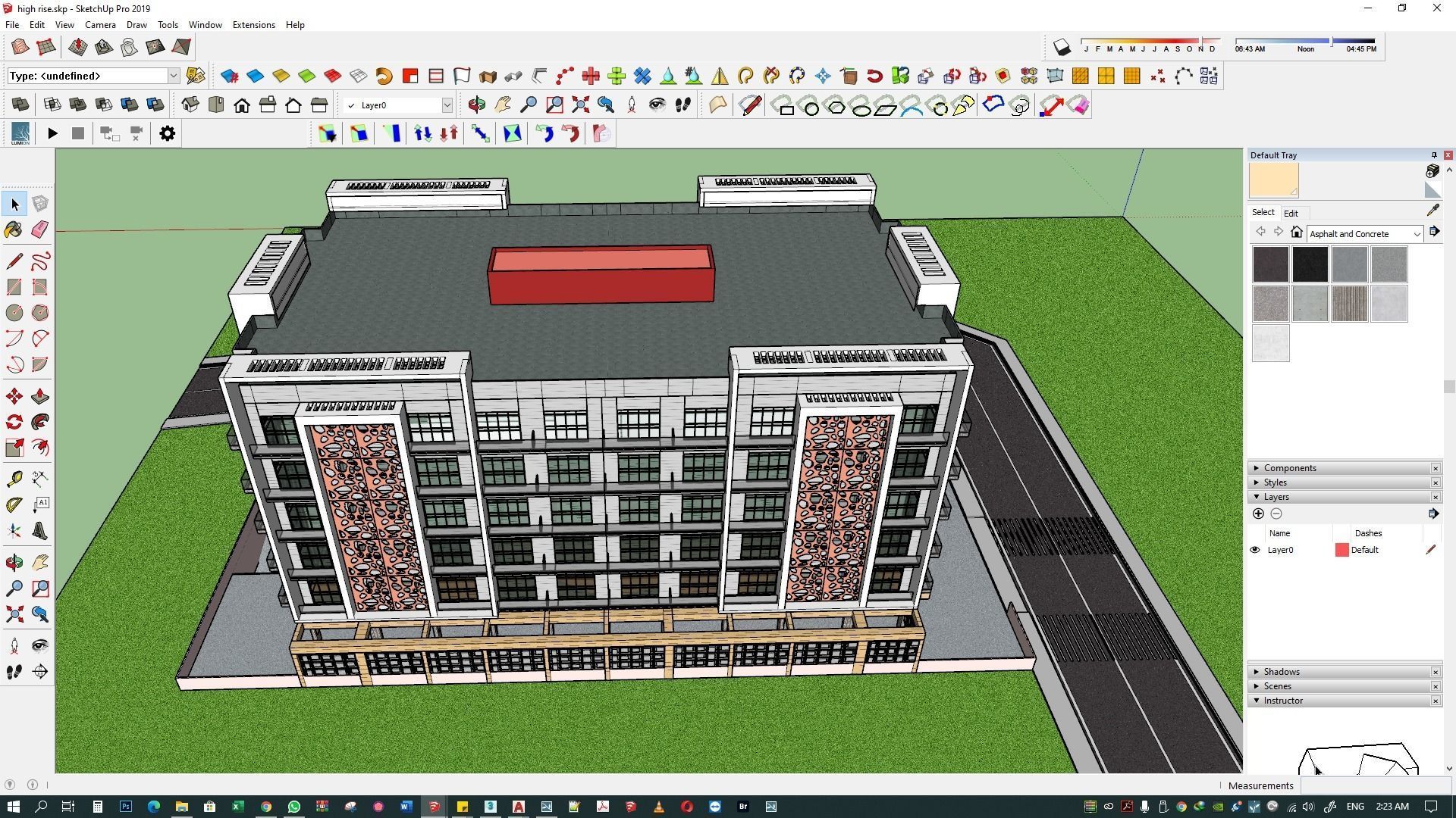 Apartment building 3d model 3D model_22