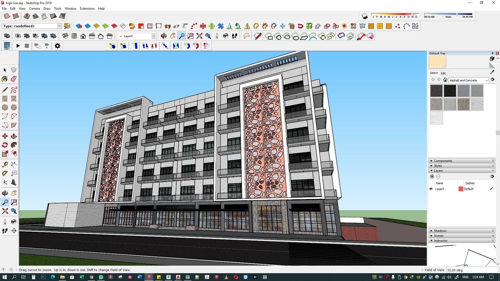 Apartment building 3d model 3D model_38