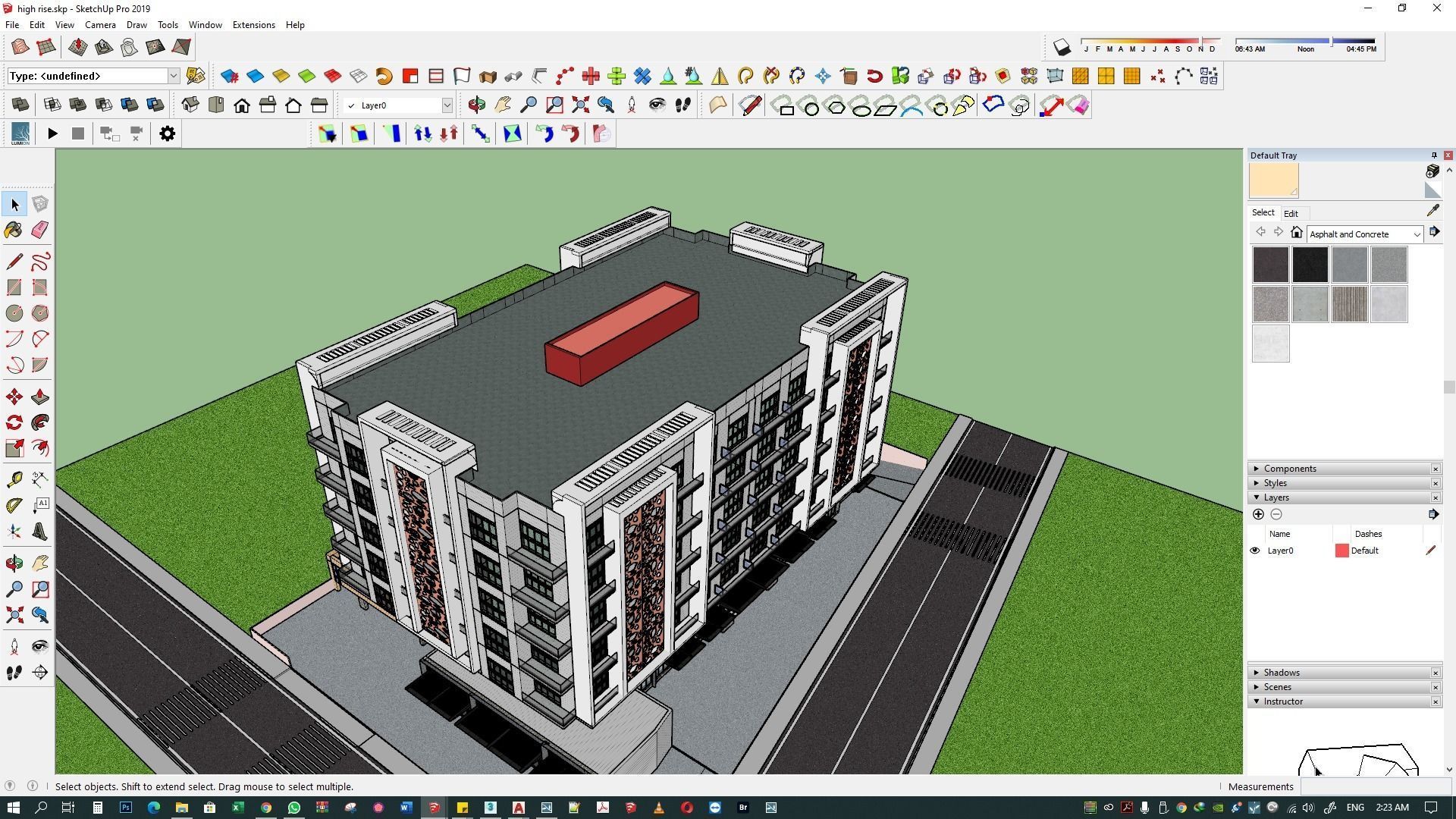 Apartment building 3d model 3D model_19