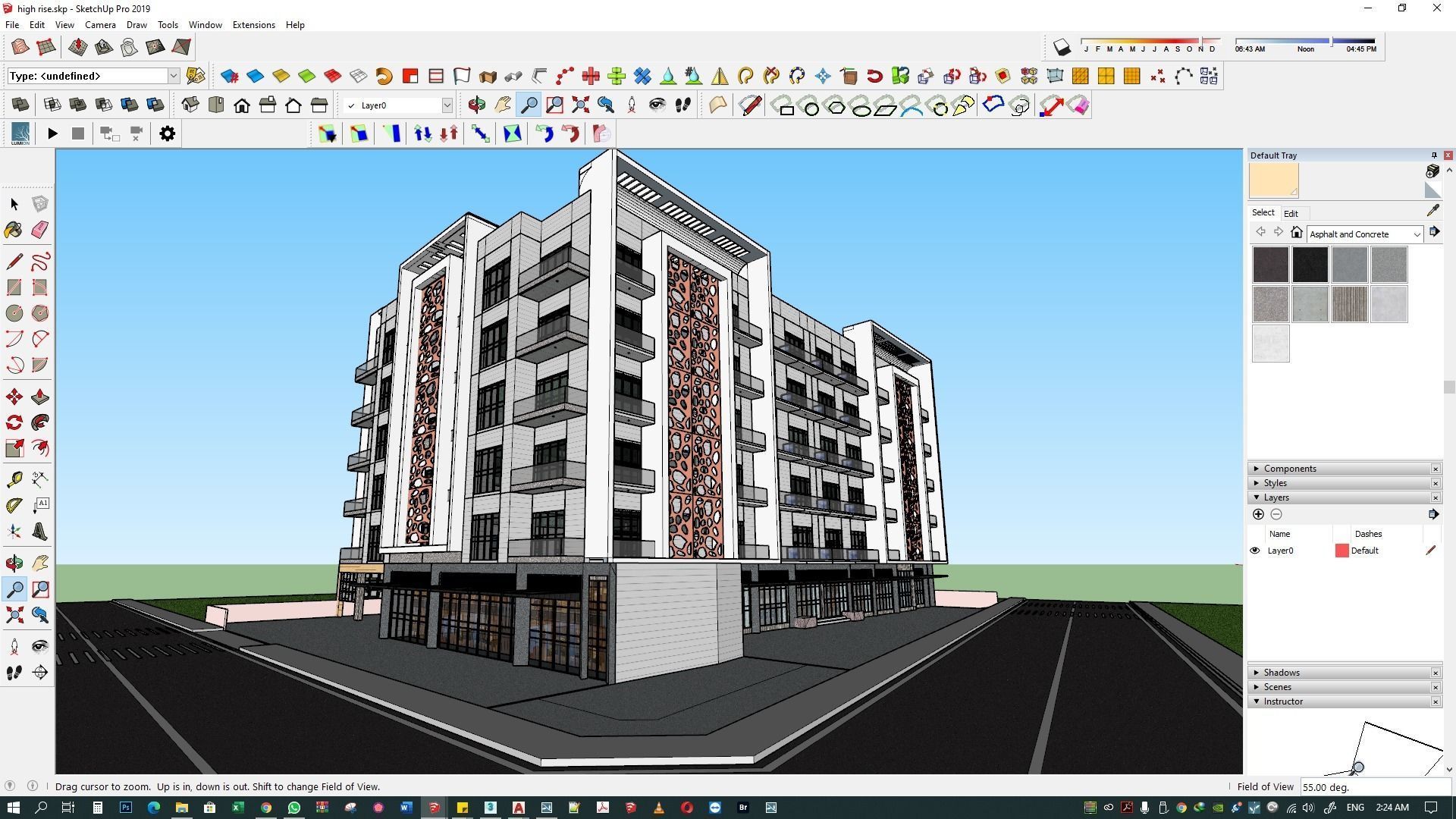 Apartment building 3d model 3D model_40