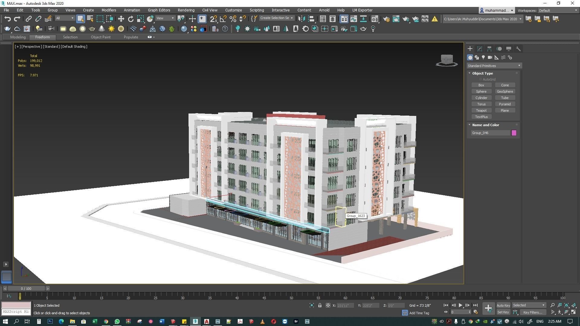 Apartment building 3d model 3D model_45