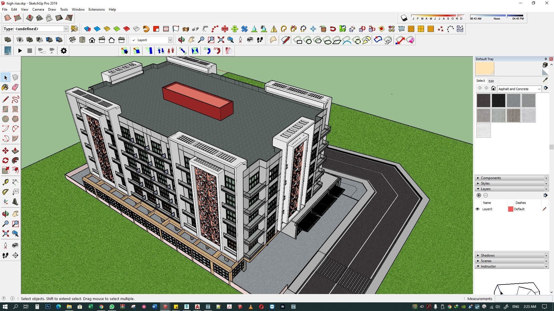 Apartment building 3d model 3D model_21