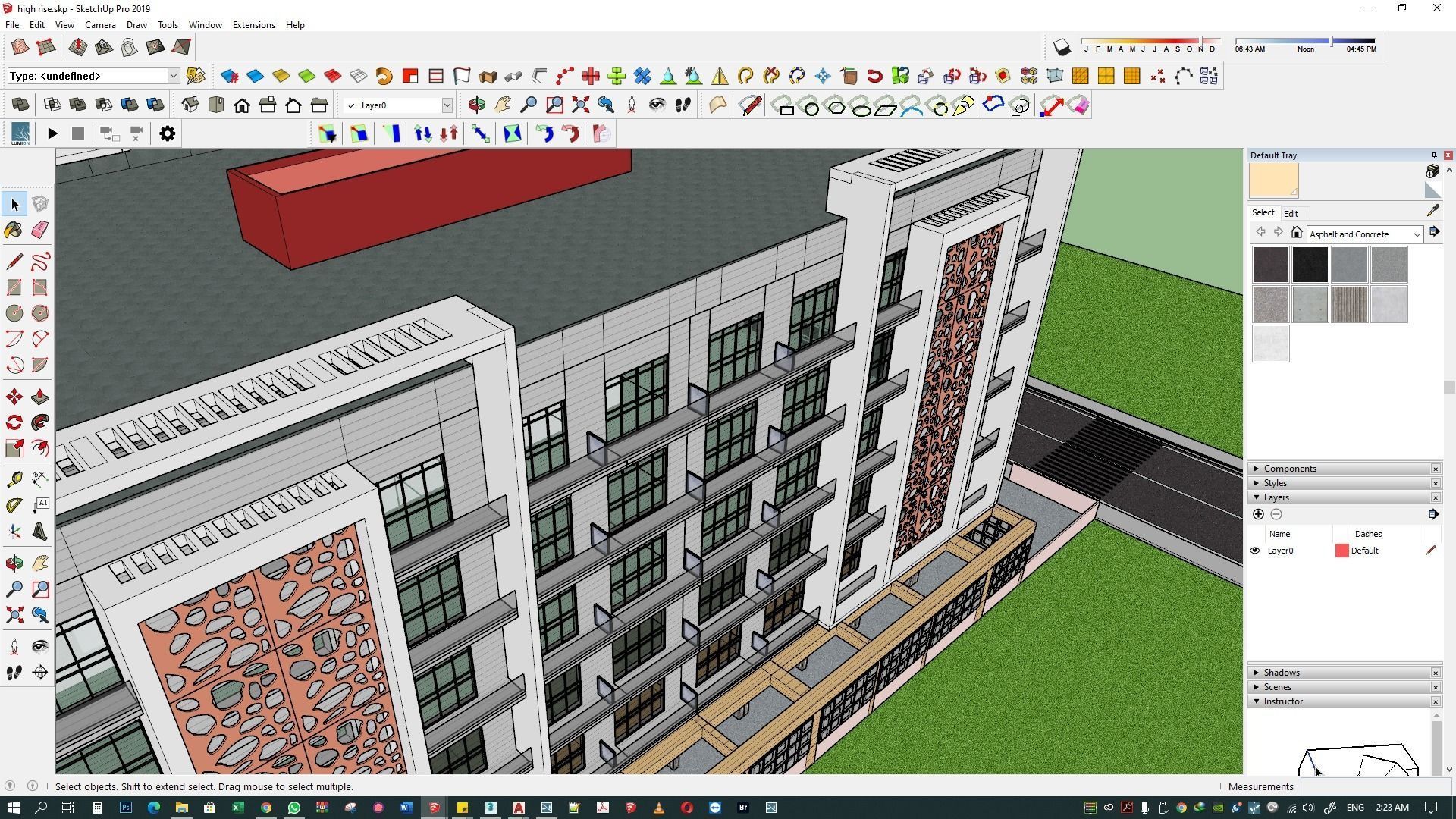 Apartment building 3d model 3D model_25