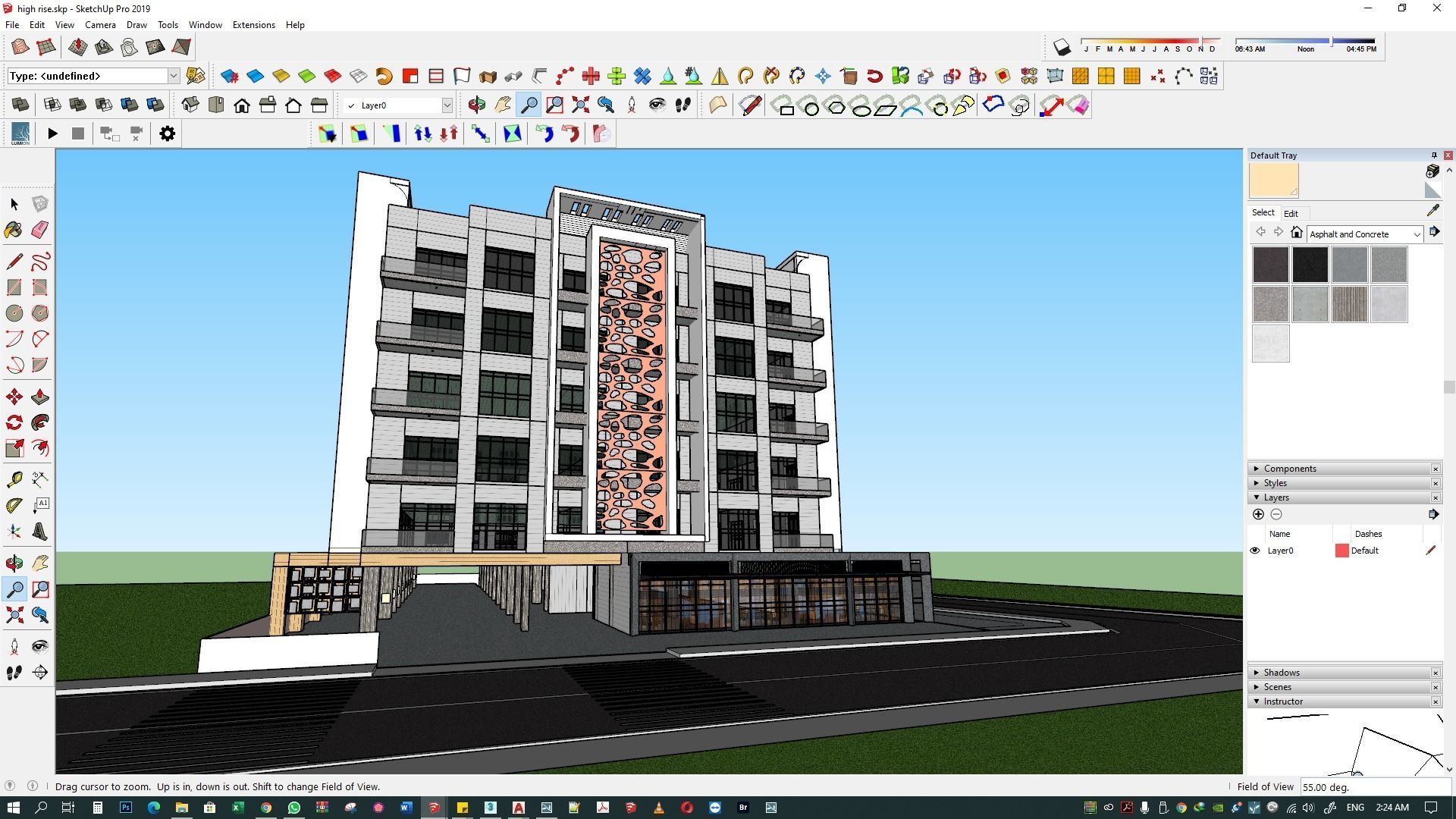 Apartment building 3d model 3D model_41