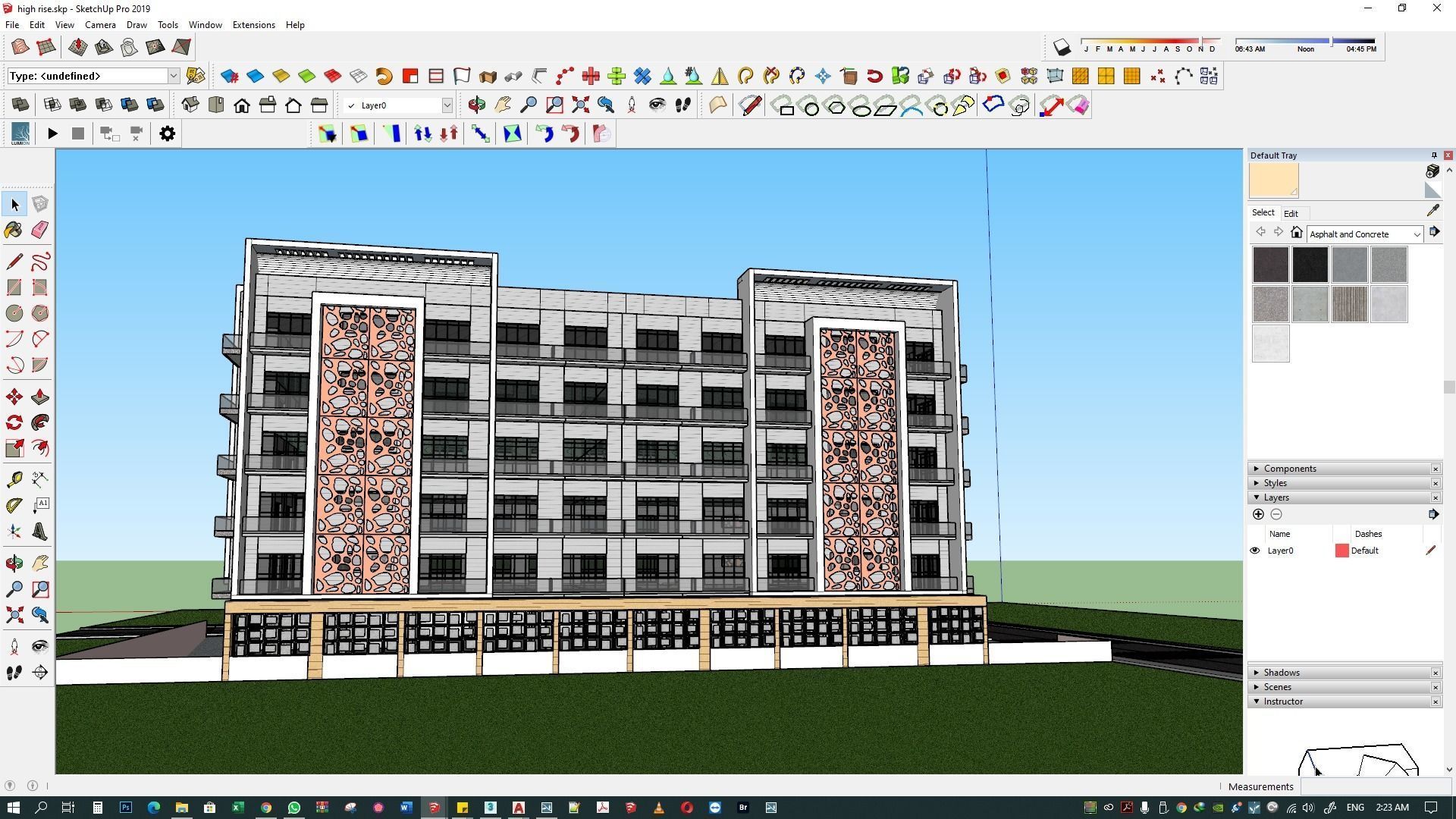 Apartment building 3d model 3D model_14