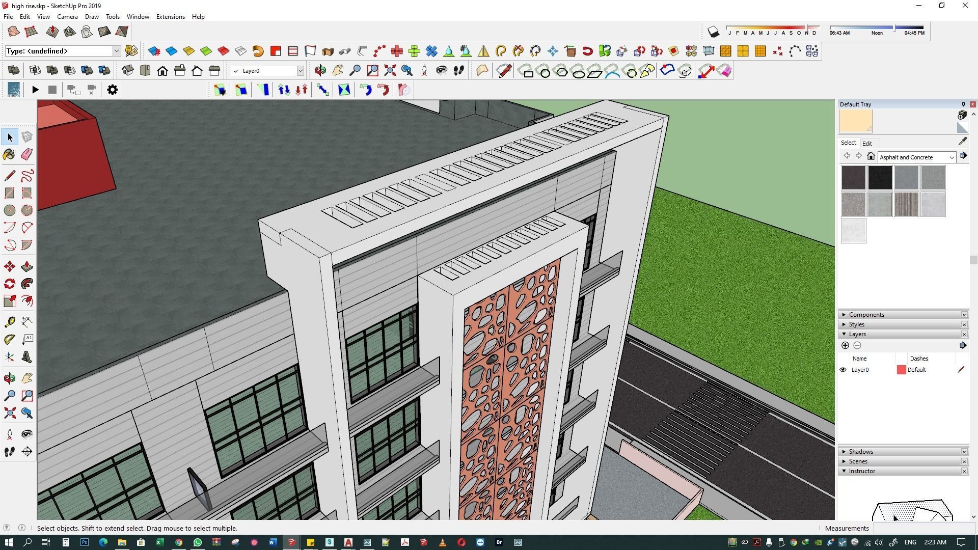 Apartment building 3d model 3D model_26